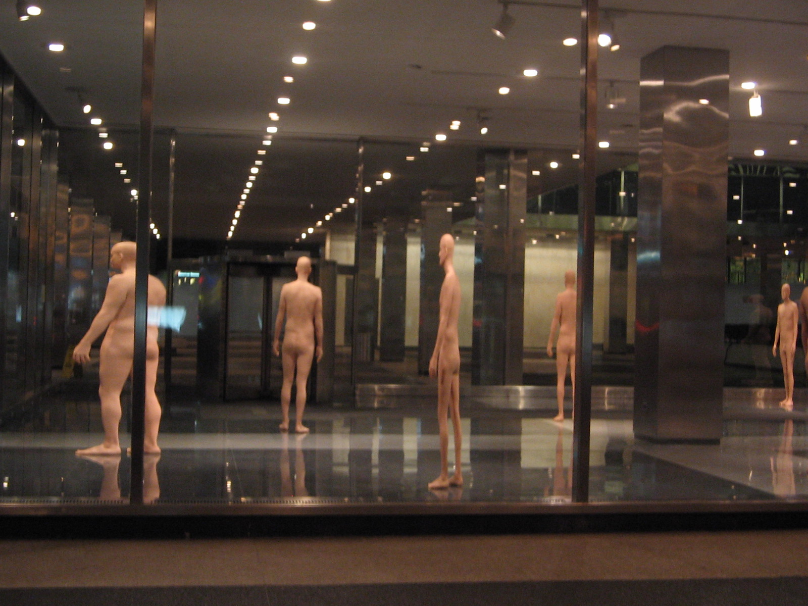 Naked Men Exhibit at the Lever House, New York City